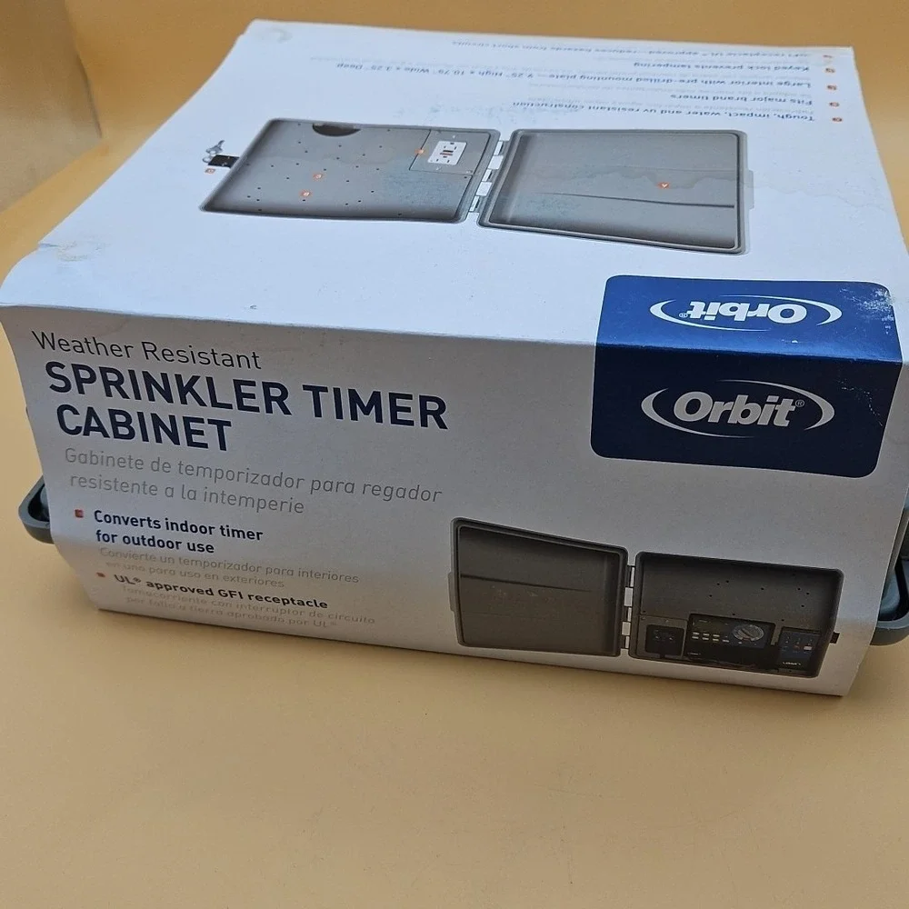 Orbit 57095 Water Sprinkler Timer Cabinet GFCI 9.25